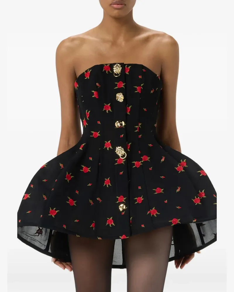 Blumarine Besticktes Minikleid - Schwarz Schwarz