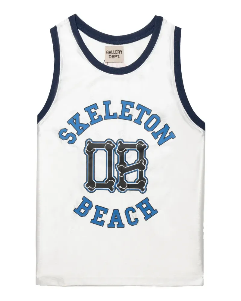 GALLERY DEPT. graphic-print vest - Weiß Weiß