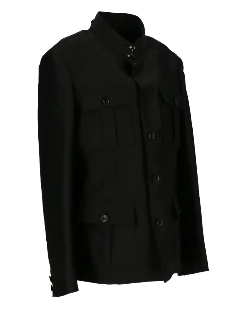 Tom Ford Jacke mit Klappentasche - Schwarz Schwarz