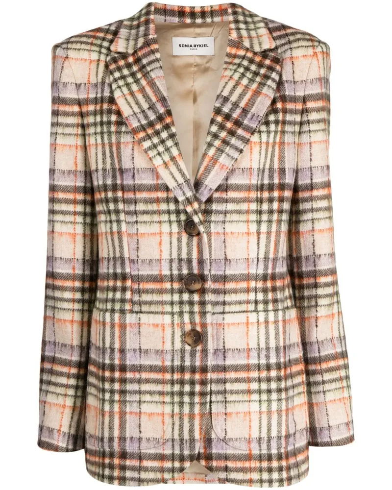 Sonia Rykiel Karierter Blazer Braun