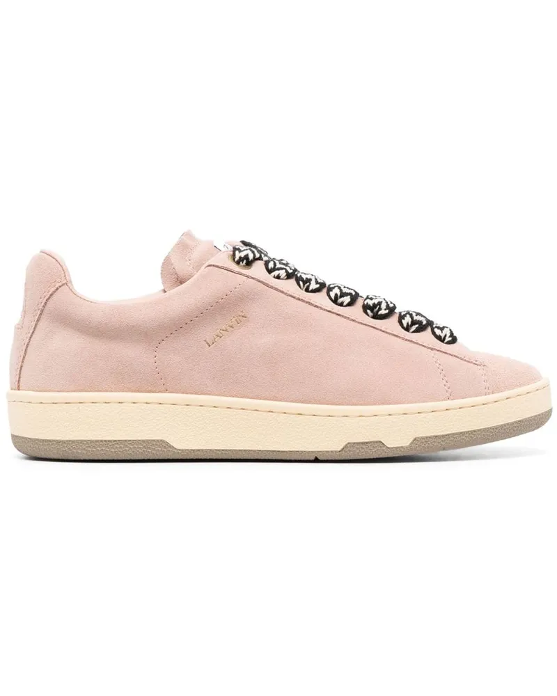 Lanvin Lite Curb Sneakers aus Wildleder - Rosa Rosa