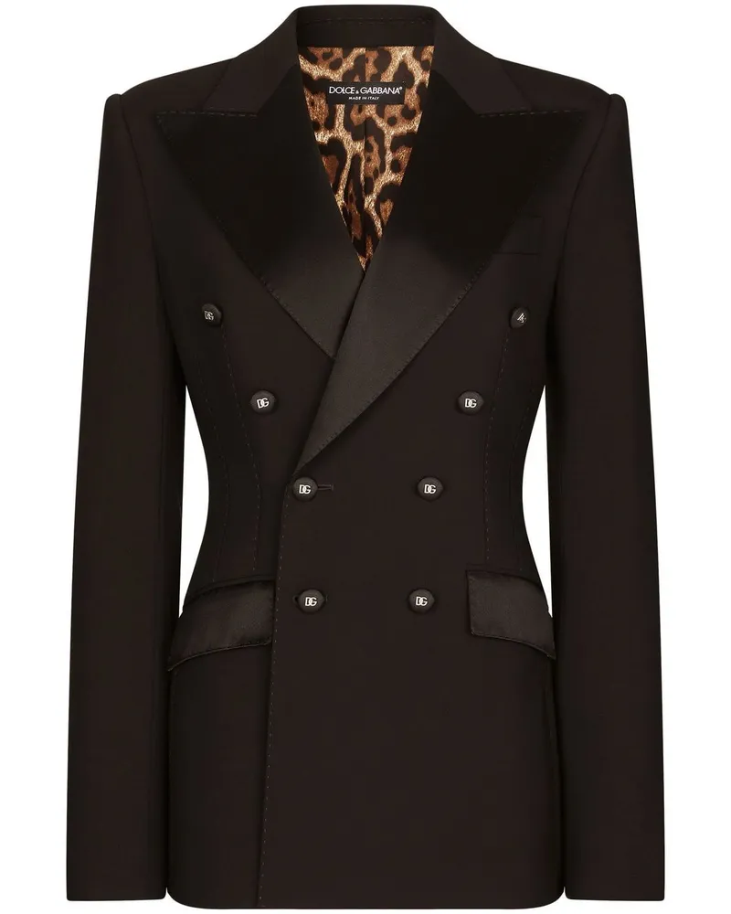 Dolce & Gabbana Smoking-Jacke aus Satin - Braun Braun