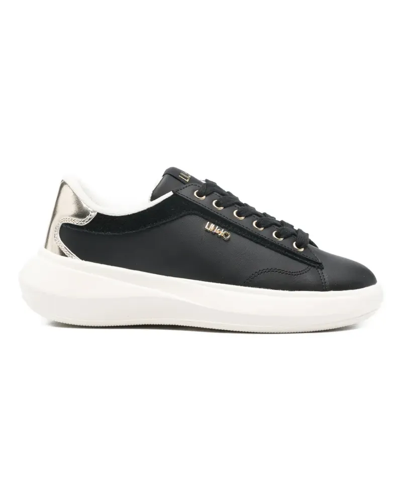 Liu Jo Sneakers mit Schnürung - Schwarz Schwarz