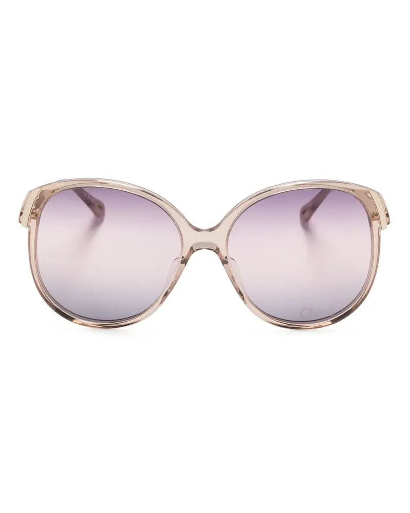 Chloé Sonnenbrille mit Oversized-Gestell - Gold Gold