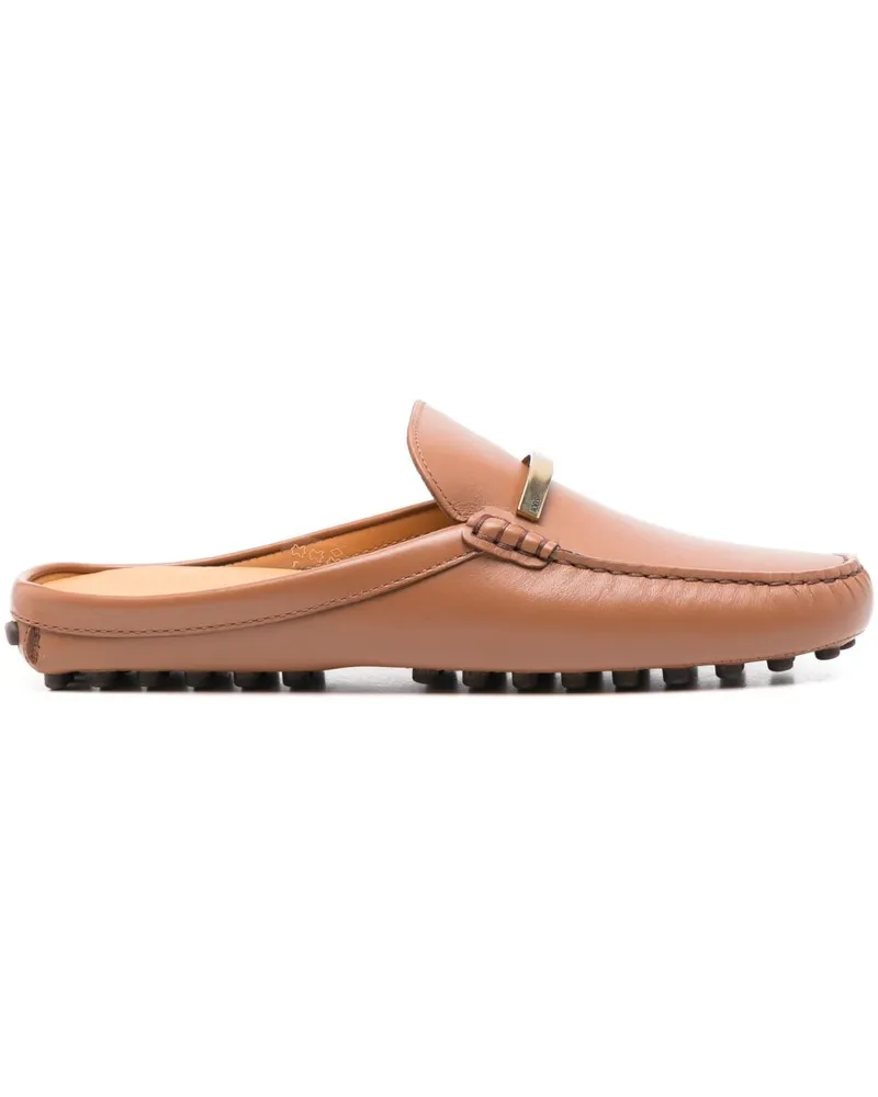 TOD'S Slipper aus Leder - Braun Braun