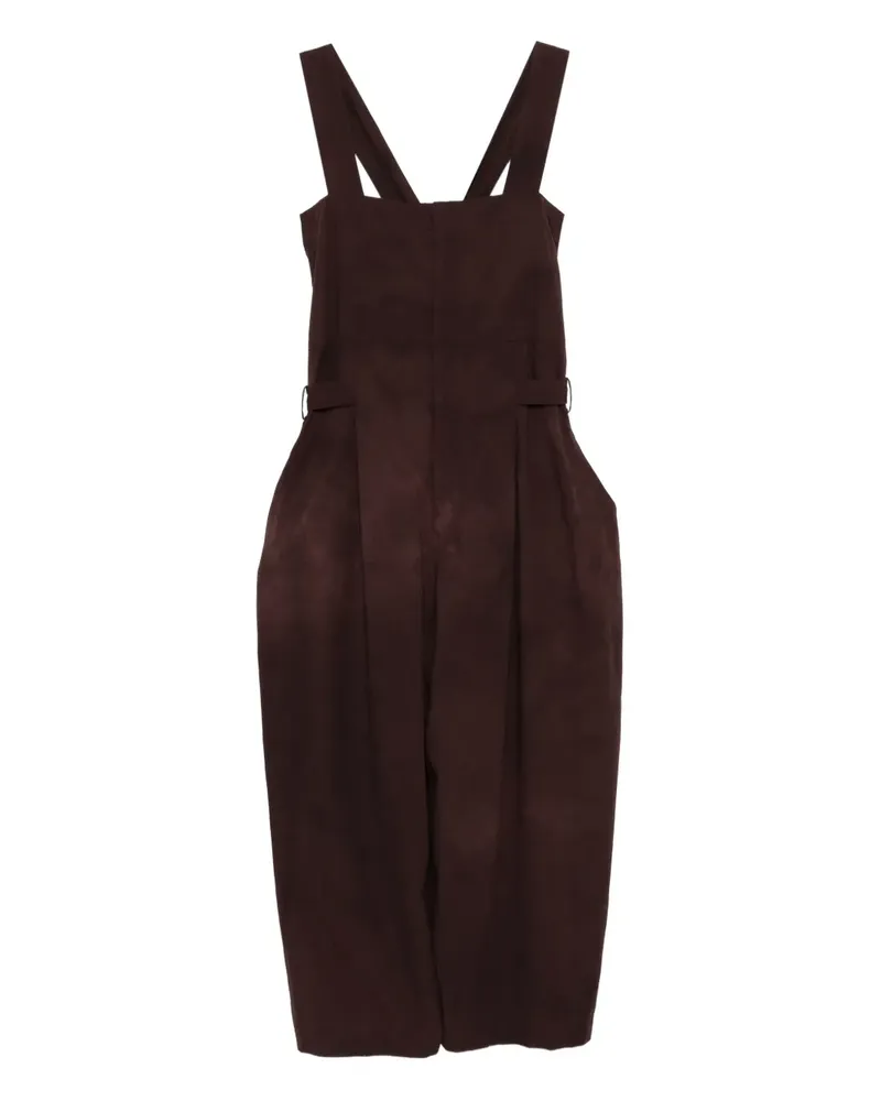 Yohji Yamamoto Stückgefärbter Jumpsuit - Rot Rot