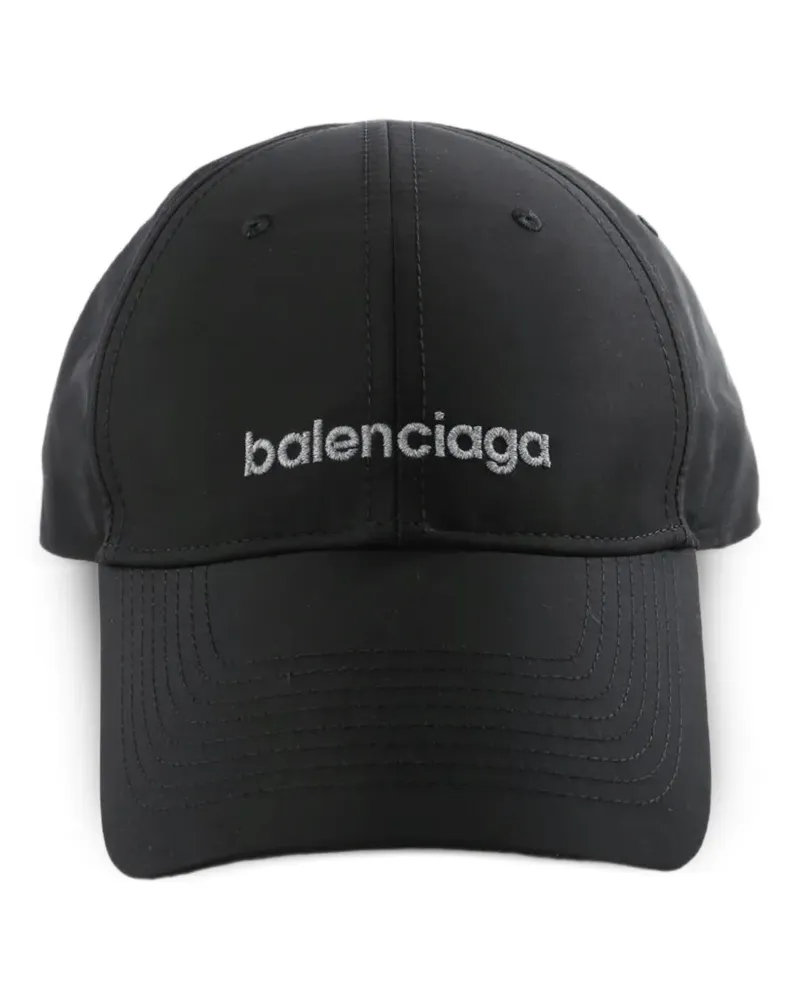 Balenciaga Techwear logo-embroidered baseball cap - Schwarz Schwarz