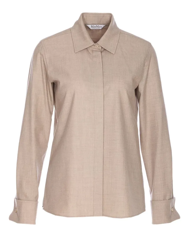 Max Mara Tebaide Hemd mit klassischem Kragen - Nude Nude