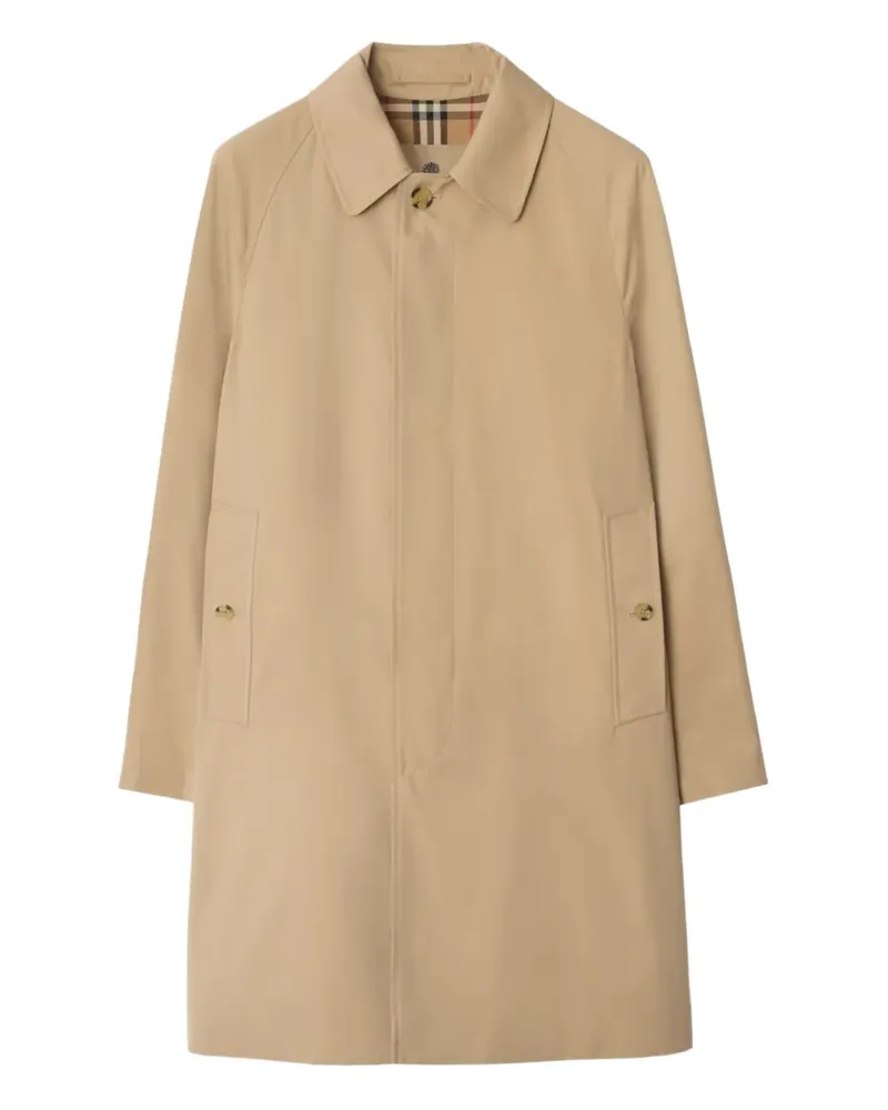 Burberry Camden Mantel mit Raglanärmeln - Nude Nude