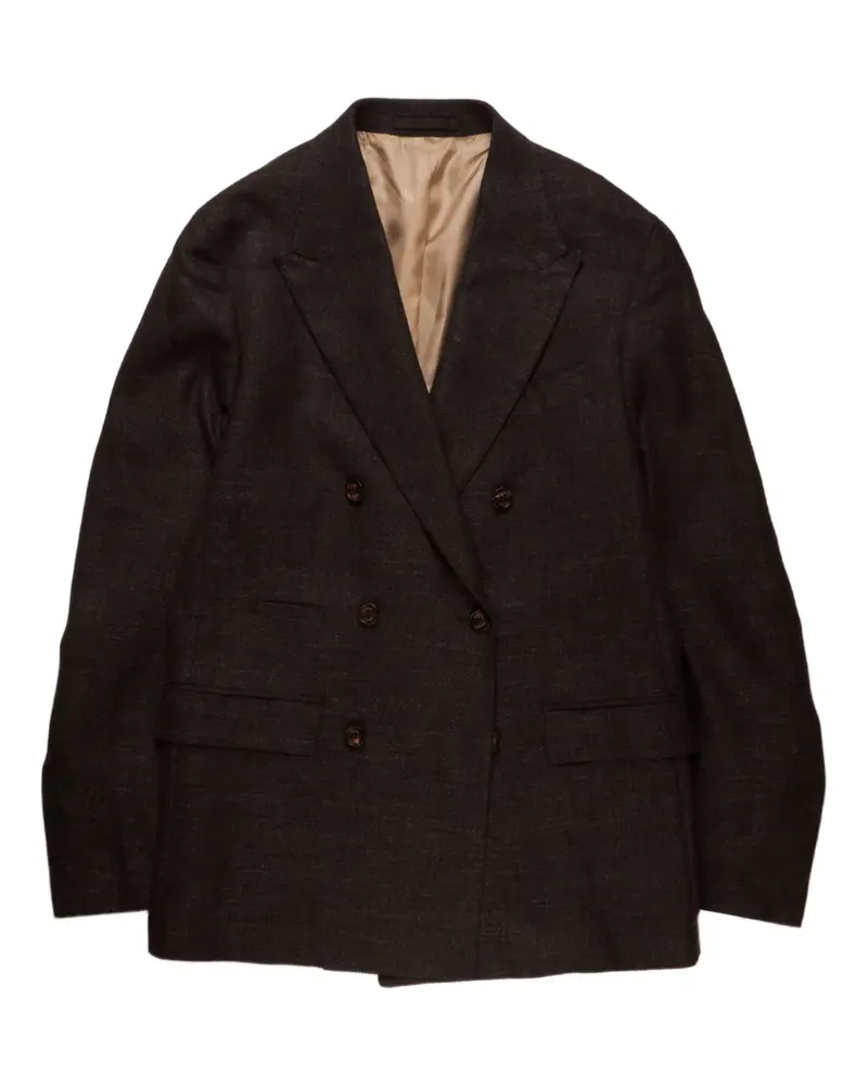 Eleventy double-breasted coat - Braun Braun
