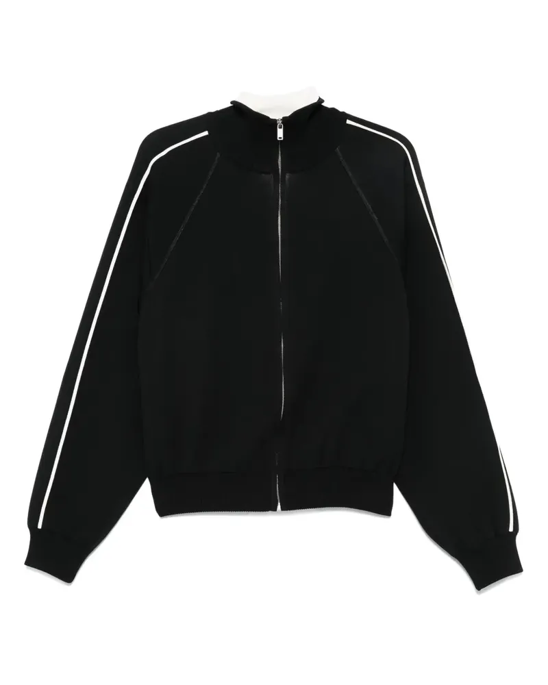 Jil Sander Sportjacke mit Streifen - Schwarz Schwarz
