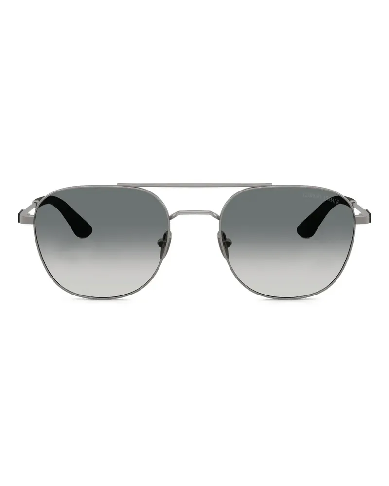 Giorgio Armani Sonnenbrille mit Doppelsteg - Grau Grau