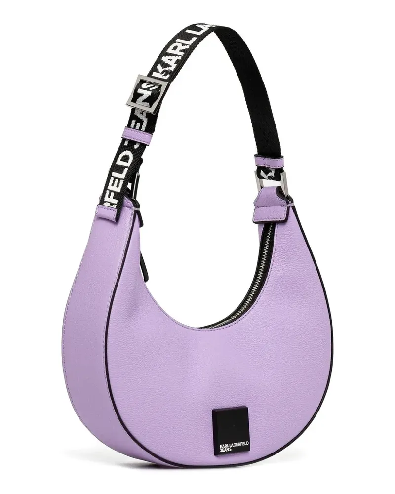 Karl Lagerfeld Schultertasche mit Reißverschluss - Violett Violett