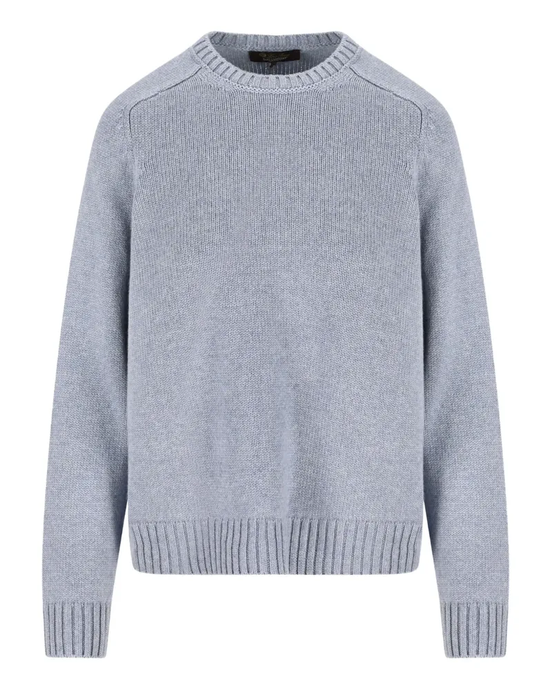 Loro Piana Kaschmirpullover mit Rundhalsausschnitt - Blau Blau