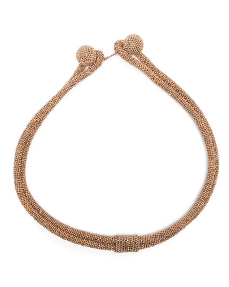 Fabiana Filippi Kette mit Perlen - Braun Braun
