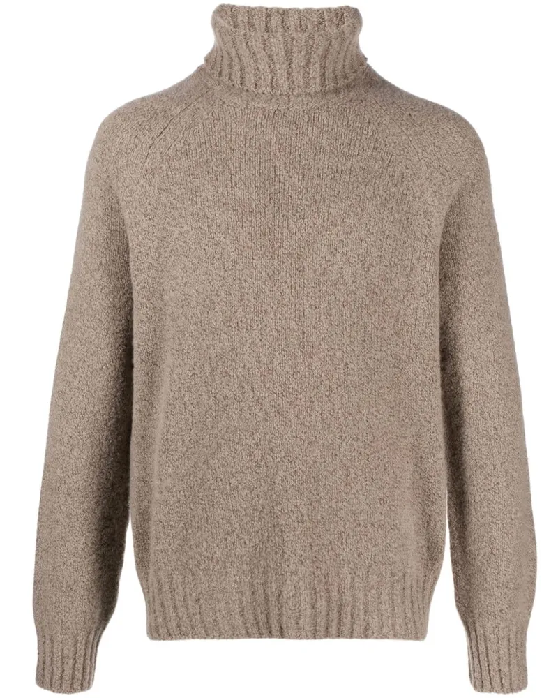 Ermenegildo Zegna Pullover mit Rollkragen Nude