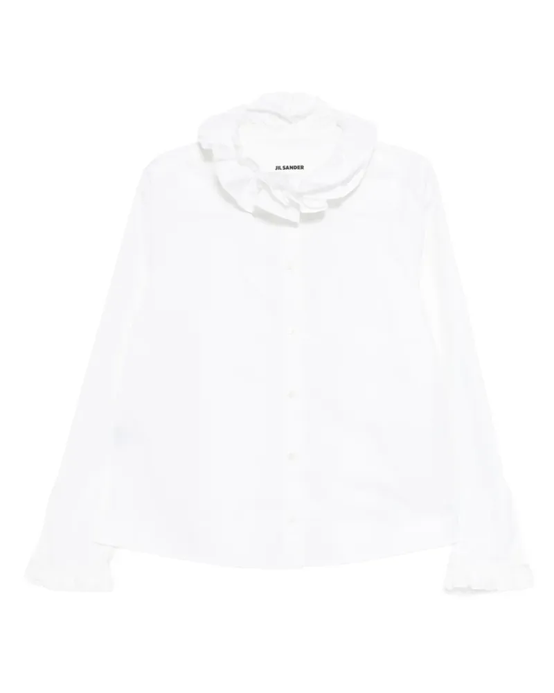 Jil Sander Gerüschtes Hemd - Weiß Weiß