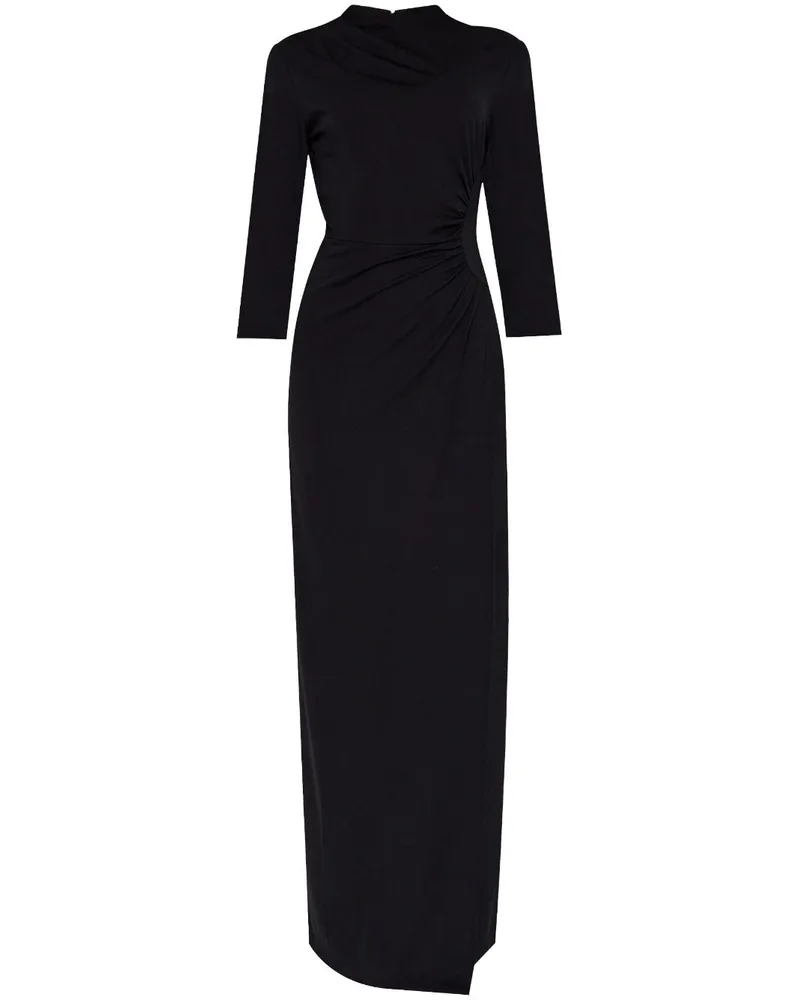Diane von Furstenberg Drapiertes Maxikleid - Schwarz Schwarz
