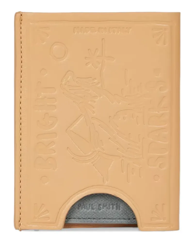 Paul Smith beige leather 'match box' card holder - Nude Nude
