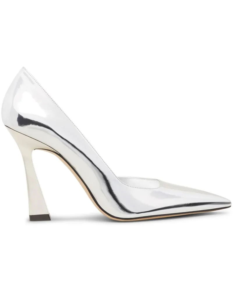 Stuart Weitzman Vinnie D'Orsay Pumps 100mm - Silber Silber
