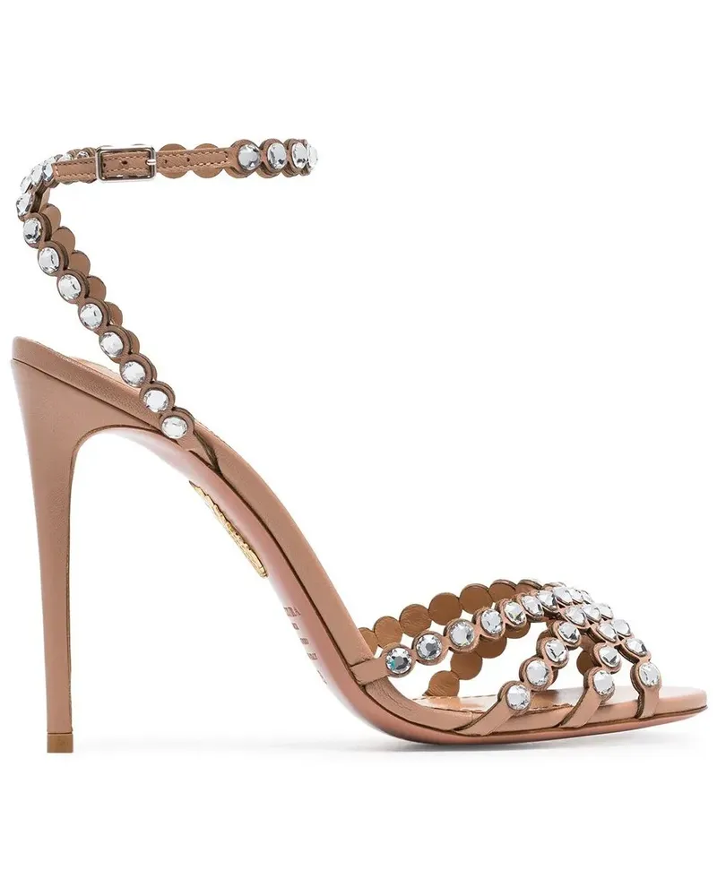 Aquazzura Tequila' Sandalen mit Kristallen - Rosa Rosa