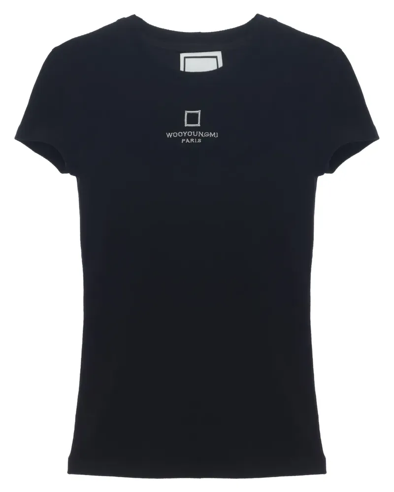 Wooyoungmi T-Shirt mit Stickereien - Schwarz Schwarz