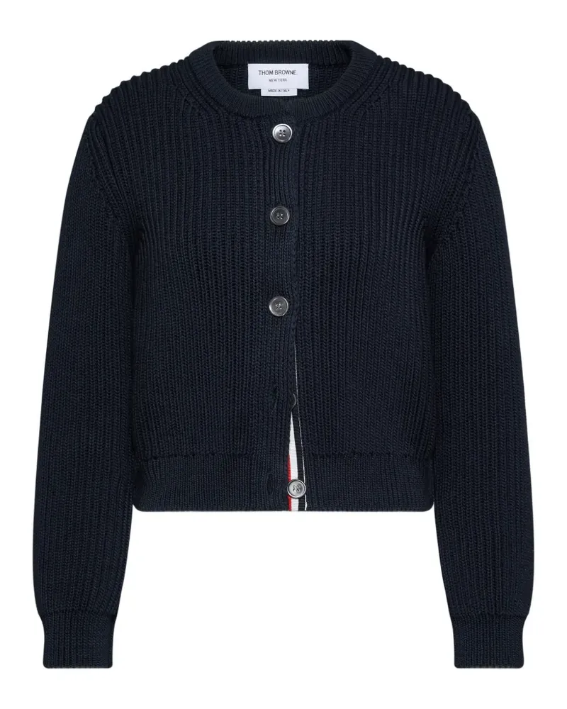 Thom Browne Cardigan im Cropped-Design - Blau Blau