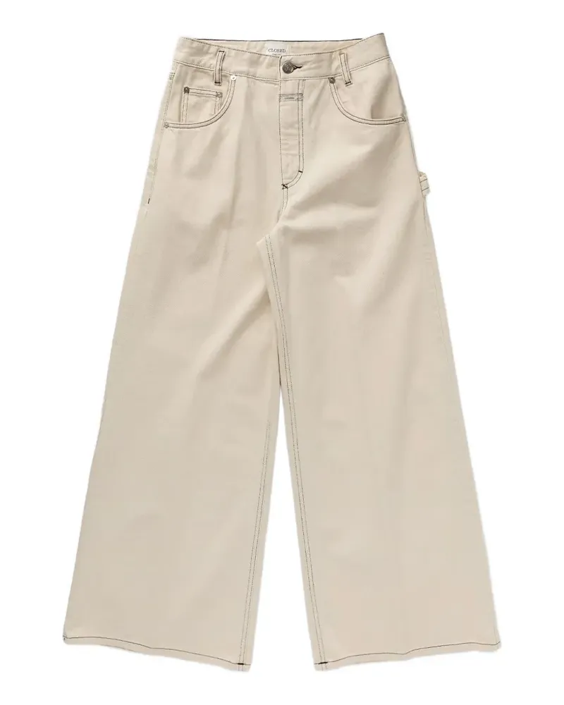 Closed Hose mit weitem Bein - Nude Nude