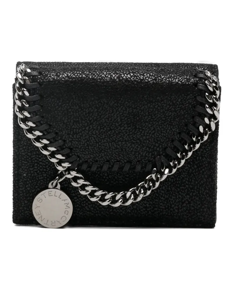 Stella McCartney Falabella chain-trim wallet - Schwarz Schwarz