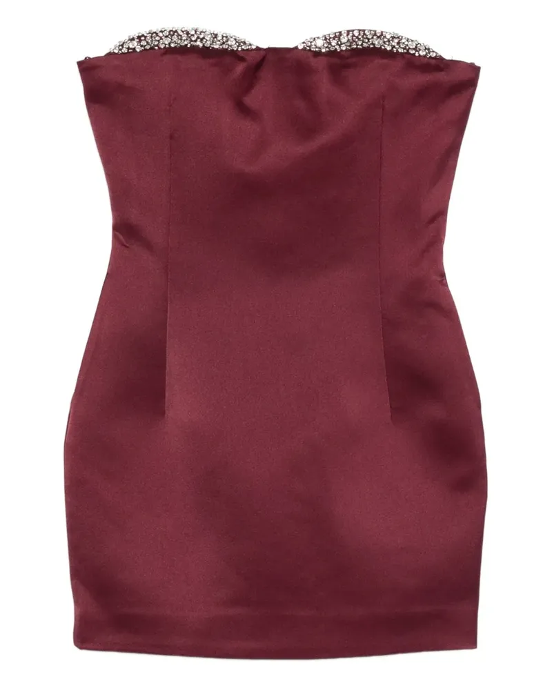 The New Arrivals Ilkyaz Ozel Schulterfreies Noelia Minikleid - Rot Rot