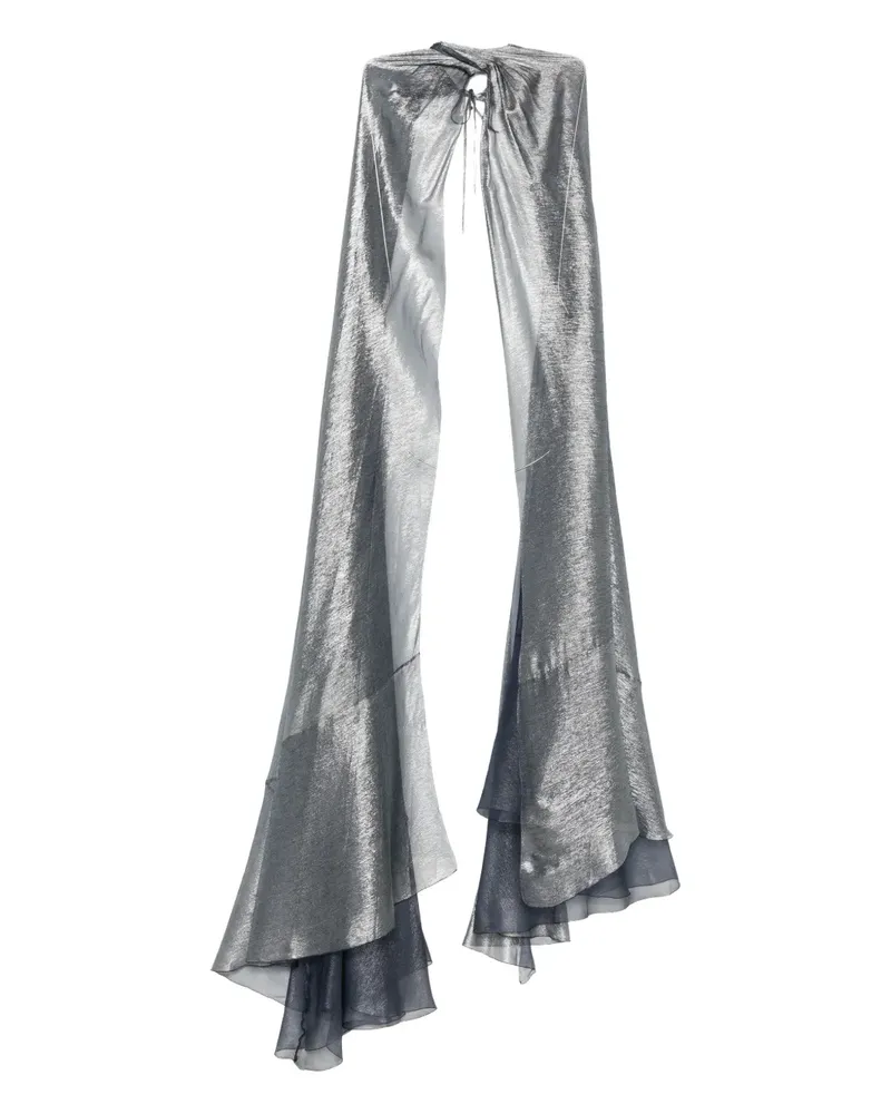 Maria Lucia Hohan Cape aus Seide - Metallic Metallic