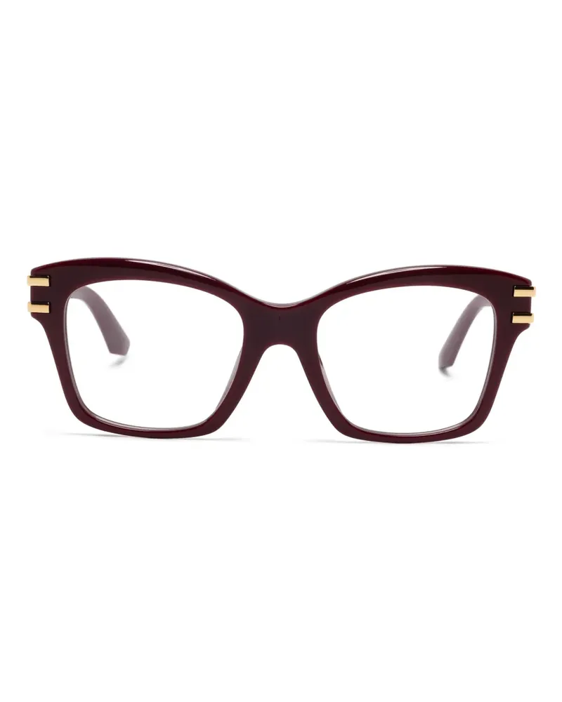 Dolce & Gabbana Brille mit eckigem Gestell - Rot Rot