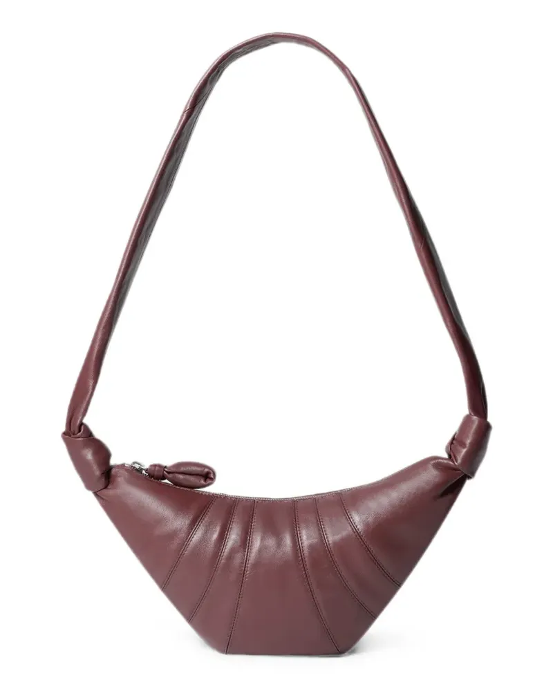 Christophe Lemaire small Croissant bag in leather - Braun Braun