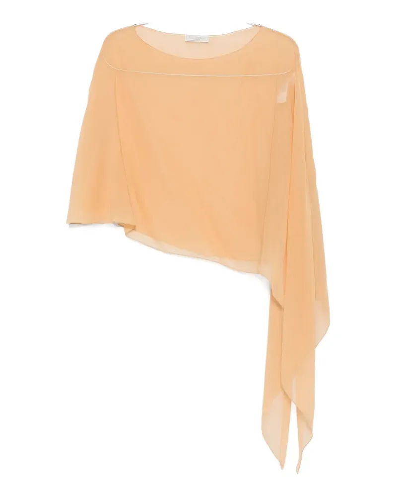 Antonelli Firenze Melone asymmetric draped top - Nude Nude