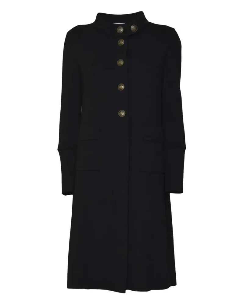 Charlott single-breasted coat - Schwarz Schwarz