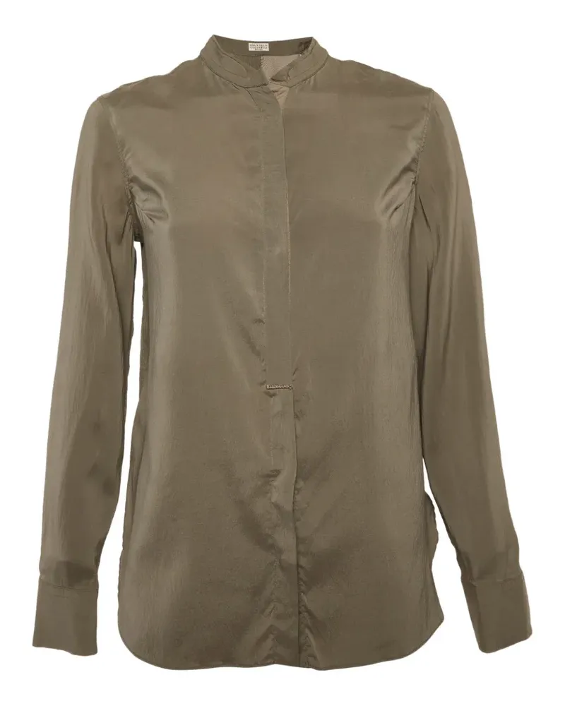 Brunello Cucinelli Monili detail blouse - Braun Braun