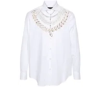 jewelry-print poplin shirt