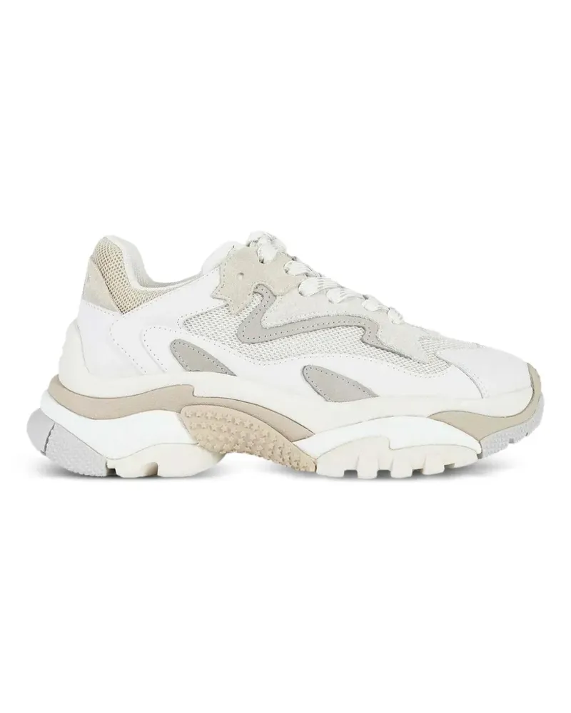 ash panelled leather sneakers - Weiß Weiß