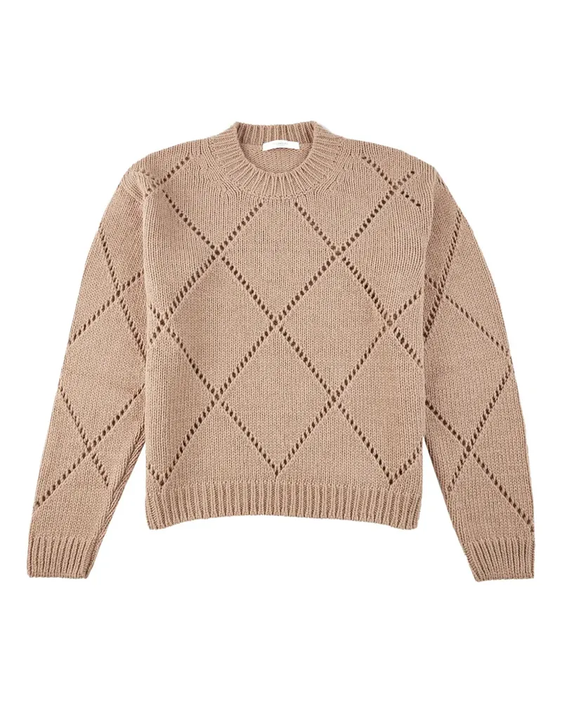 Slowear Pullover mit Rautenmuster - Nude Nude