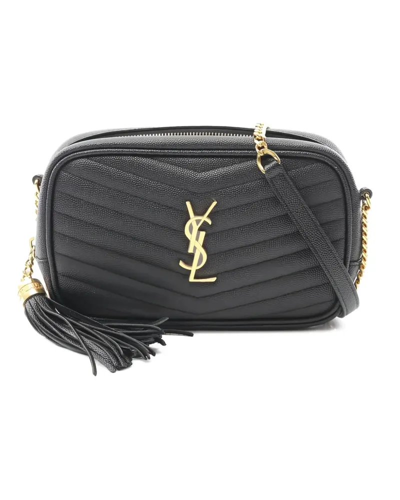 Saint Laurent 10s mini Lou shoulder bag - Schwarz Schwarz