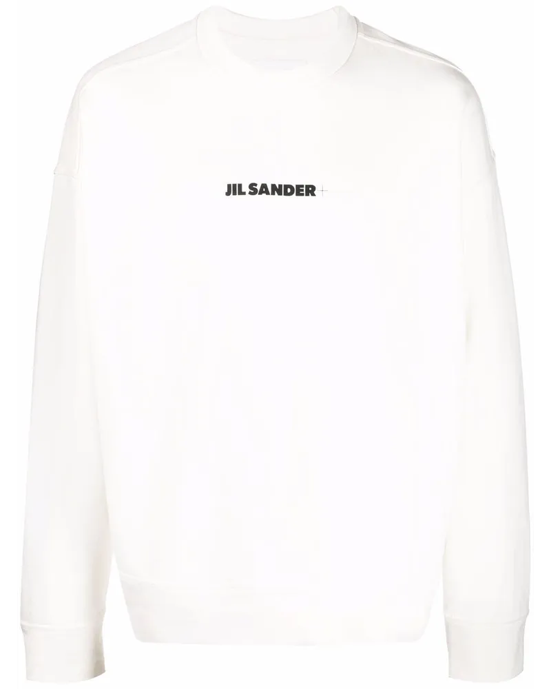 Jil Sander Sweatshirt mit Logo-Print - Weiß Weiß