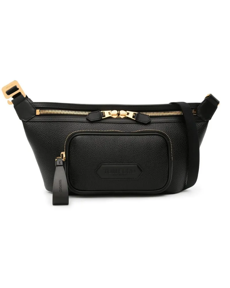 Tom Ford Gürteltasche mit Logo-Applikation - Schwarz Schwarz