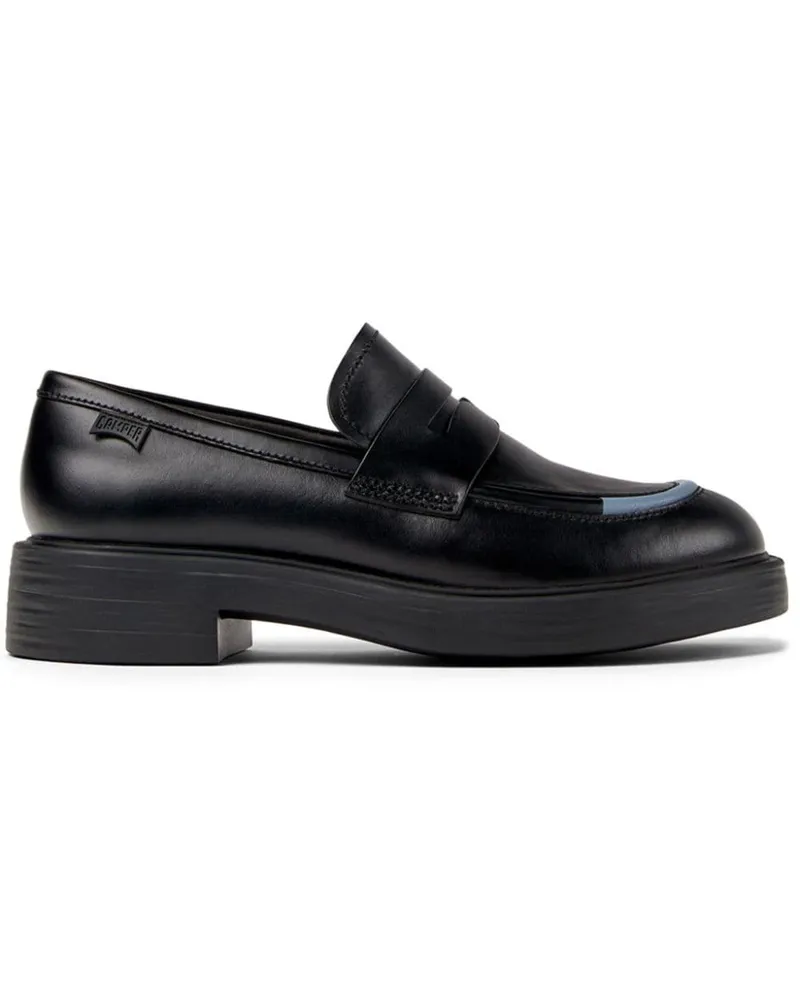 Camper Dean Loafer im Mismatched-Look - Schwarz Schwarz