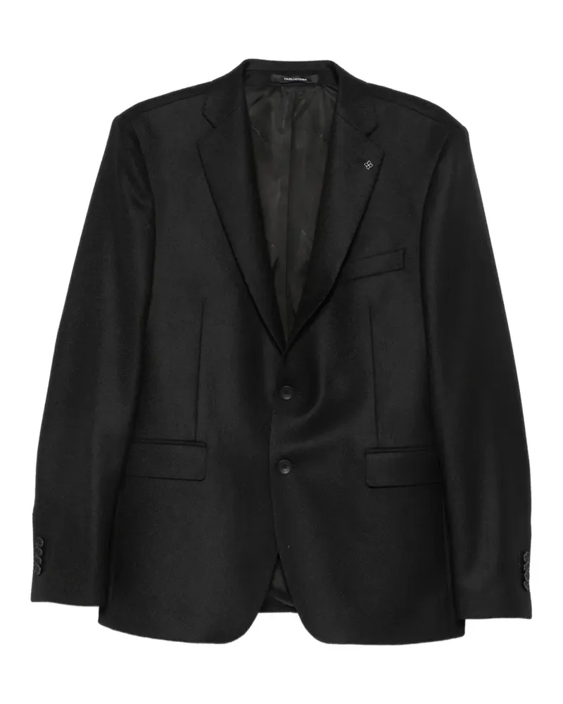 Tagliatore single-breasted notched-lapels jacket - Schwarz Schwarz