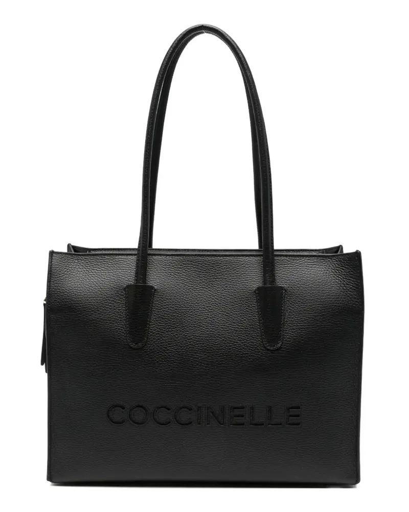 Coccinelle medium Myrtha26 logo-detail tote bag - Schwarz Schwarz