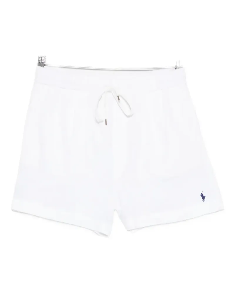 Ralph Lauren drawstring-waist embroidered-logo shorts - Weiß Weiß