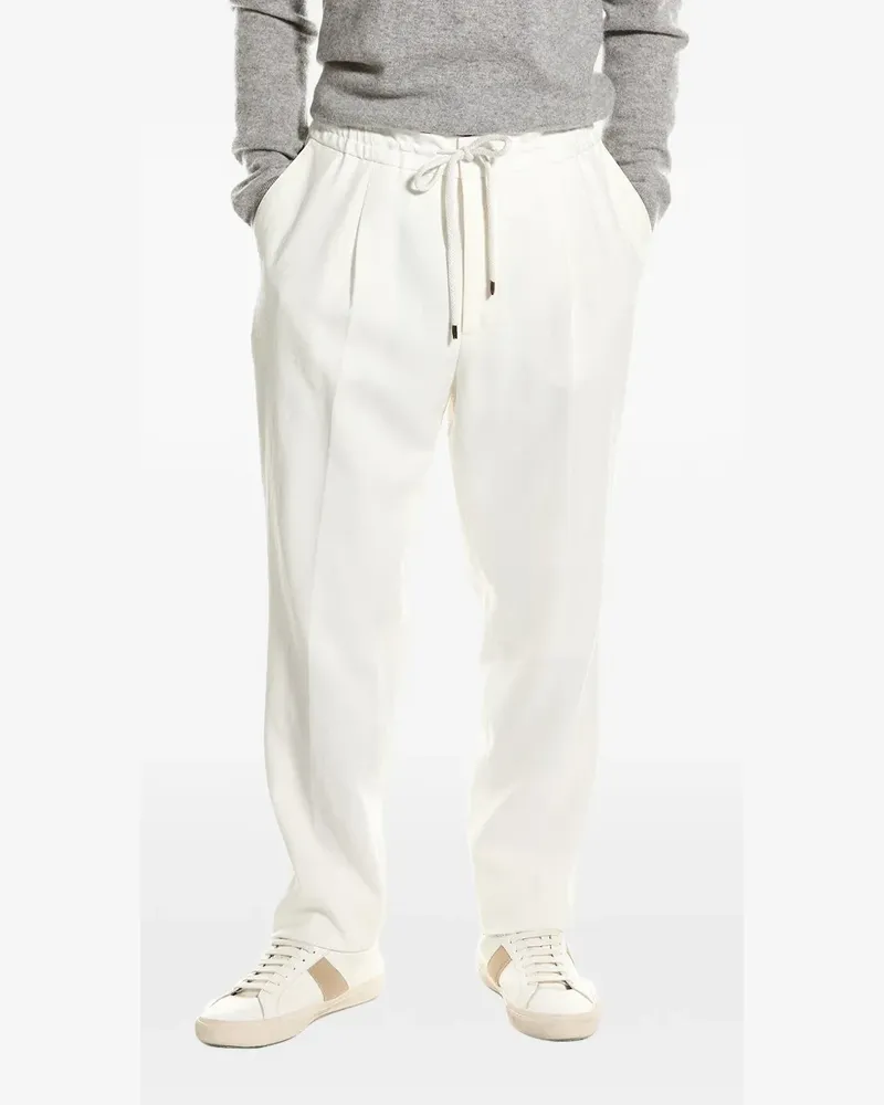 Brunello Cucinelli Bundfaltenhose mit Kordelzug - Nude Nude