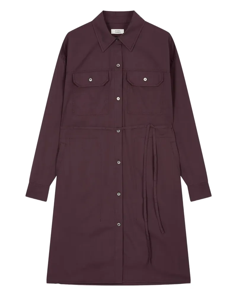 STUDIO TOMBOY Hemdkleid im Utility-Look - Rot Rot
