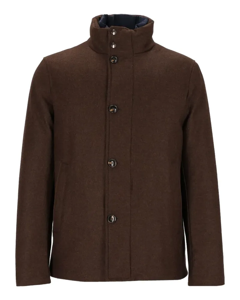 Al Duca D’Aosta 1902 wool bomber jacket - Braun Braun