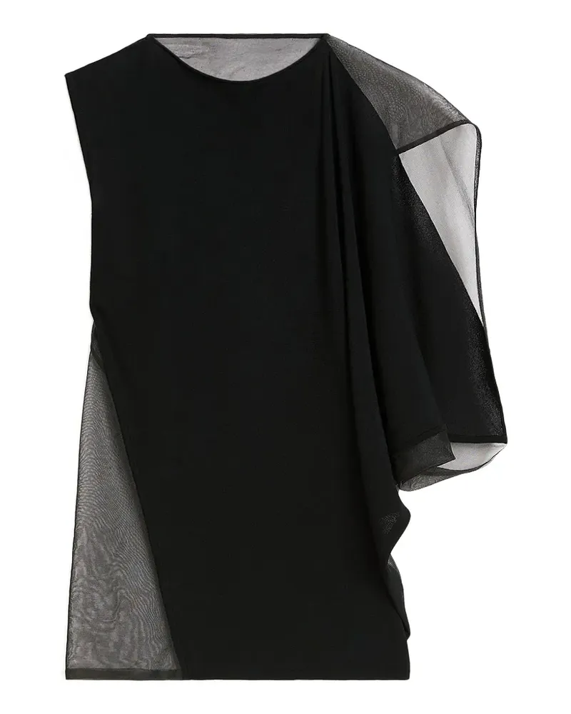 SPORTMAX asymmetrical blouse - Schwarz Schwarz